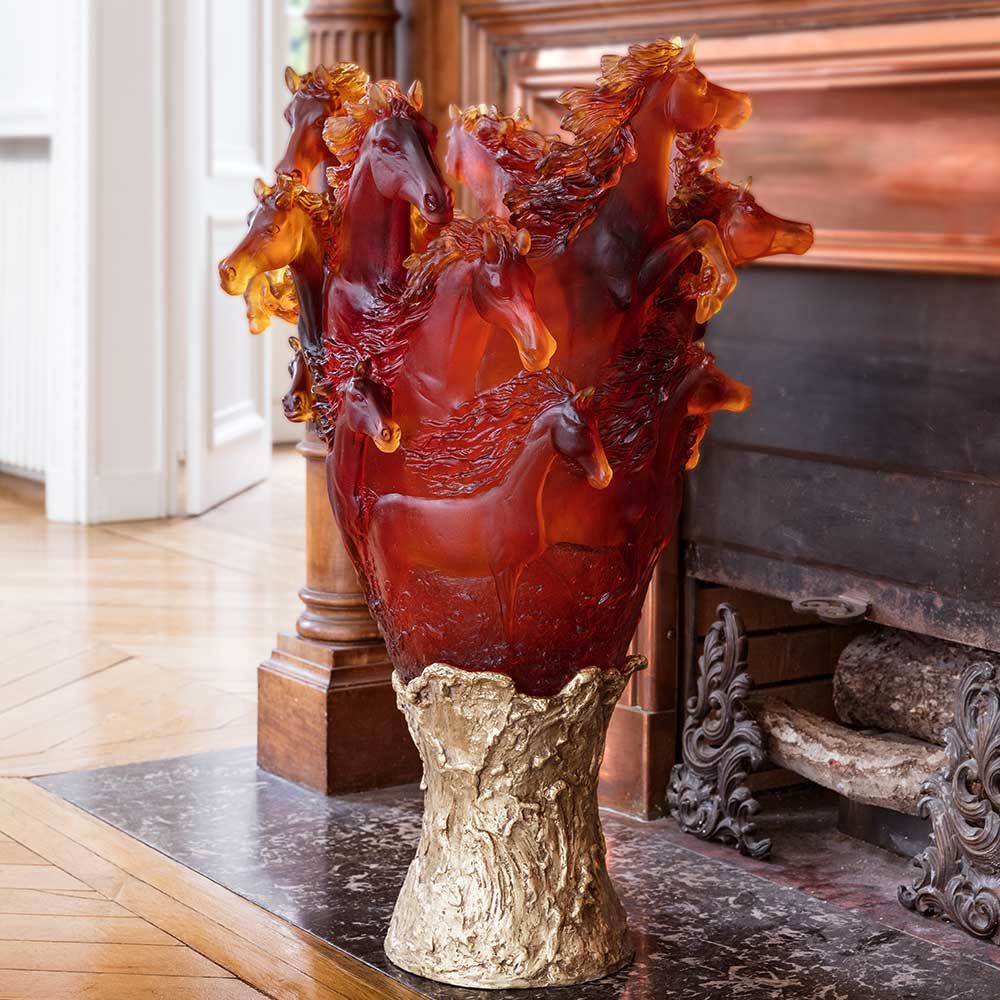 Daum crystal art piece
