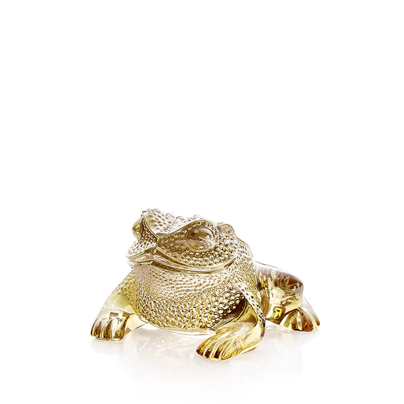 LALIQUE Gregoire Toad sculpture