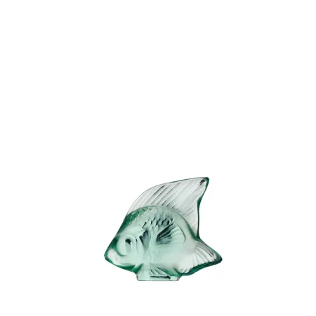 Fish sculpture Mint green crystal